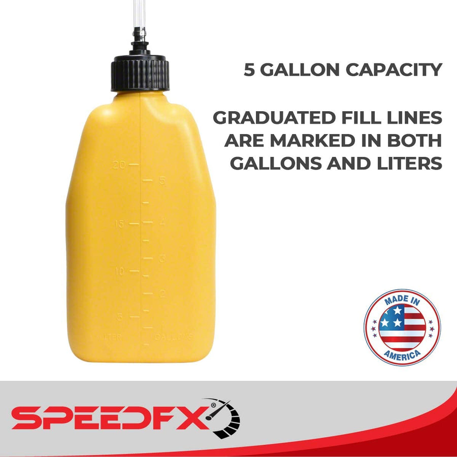 5 Gallon SpeedFX Water Storage Container – Durable Jug with Pour Hose & Cap – Camping, Off-Roading, Emergency Use