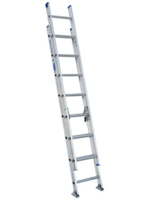 16 Feet Werner D1316-2 Extension-ladders, Silver