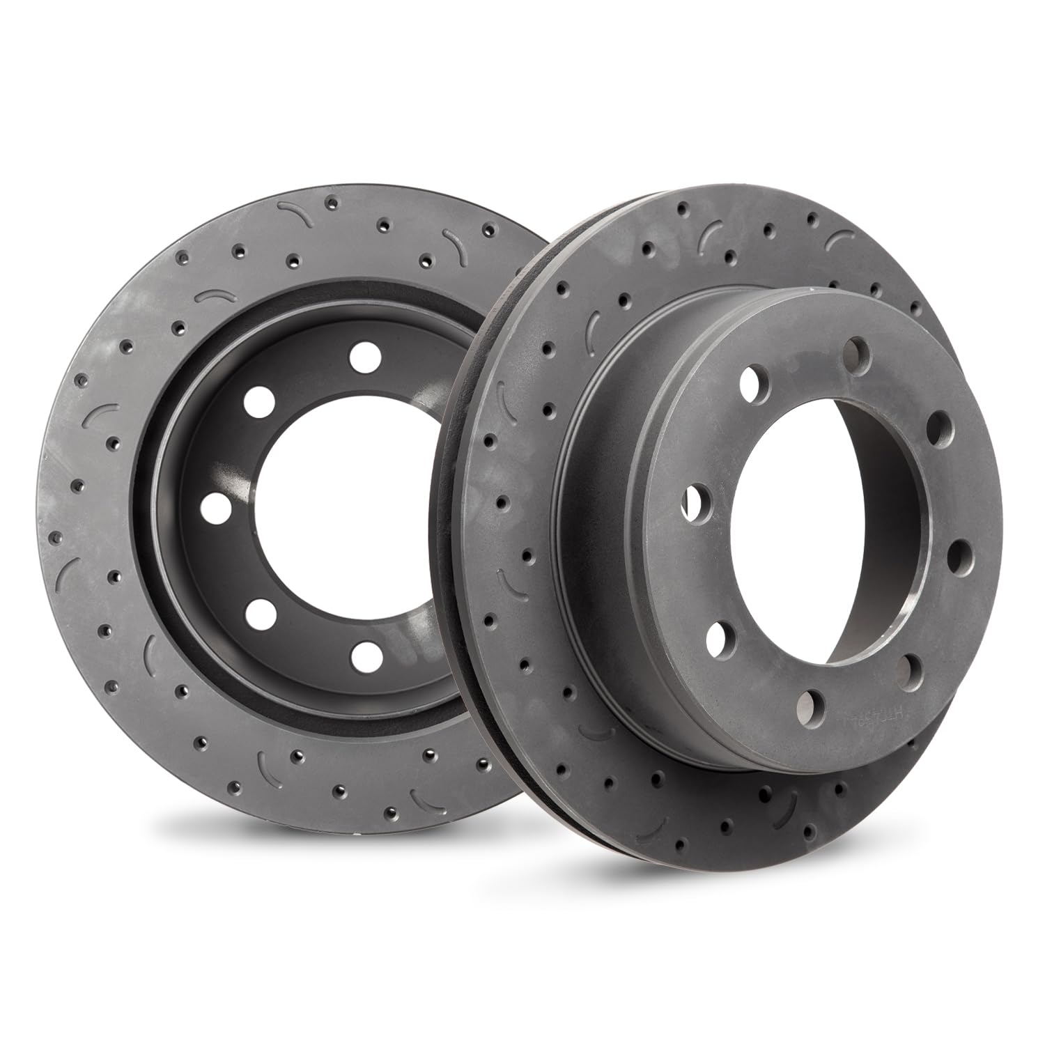 Talon Cross-Drilled and Slotted Vented Rotor, Hawk Performance Brakes, 12.99 in. Diameter, 3.6 in. Height