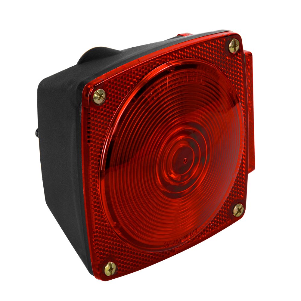 Hopkins Blazer International C6423 Square Trailer Light Kit – DOT Approved Stop/Tail/Turn & Marker Side Lights for Trailers Under 80", Complete Wiring Harness & Hardware