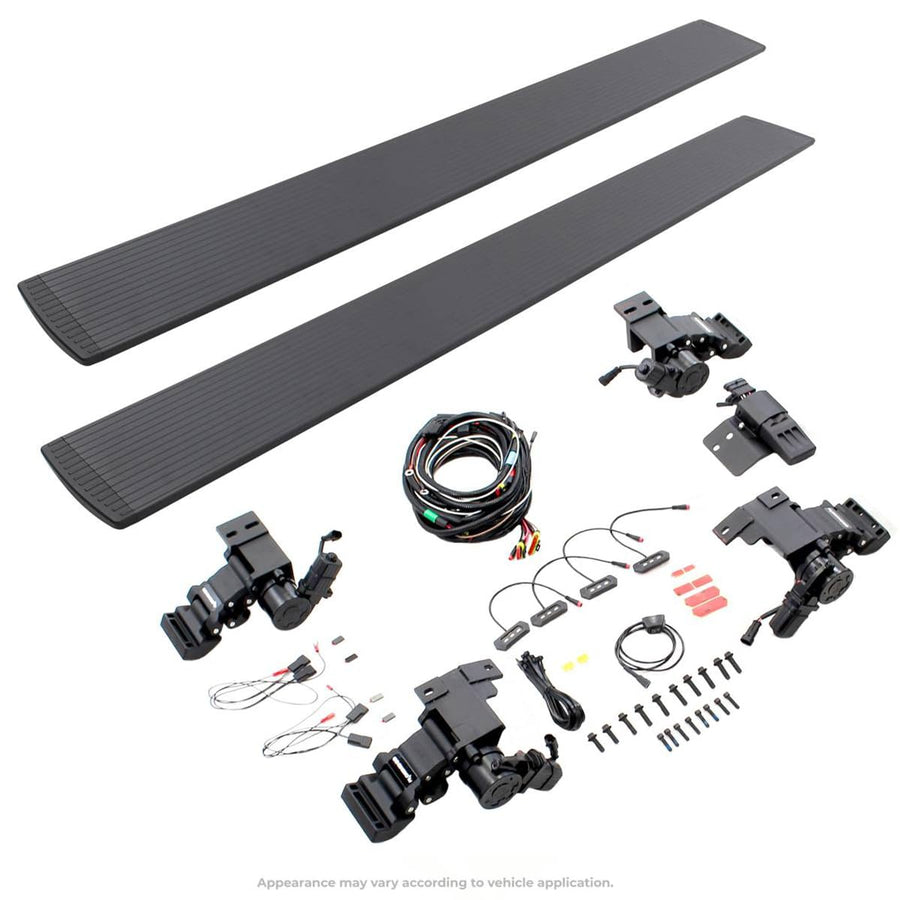 Volt Power Running Boards RealTruck for Toyota Tacoma (2024-2025) Double Cab | Aluminum, Textured Black | 20443273PC | Electric Powerstep & Retractable Steps
