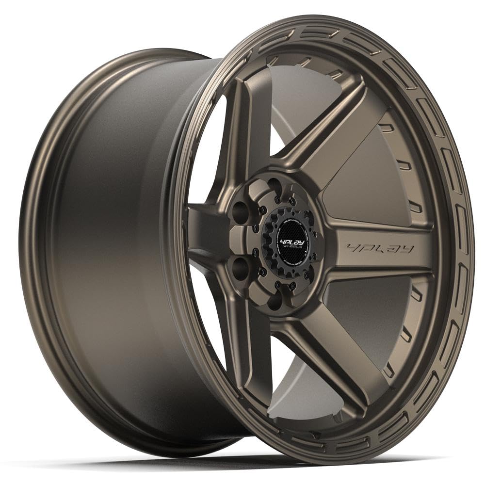 4PLAY Wheels 20 Inch Rim 4P63 Fits 6x135 & 6x139.7 20x10 Satin Bronze (1)