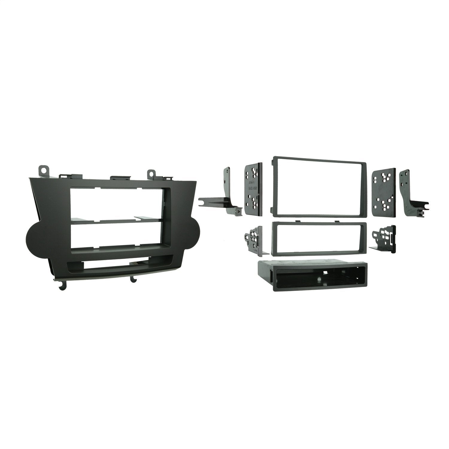 Metra Single/Double DIN 99-8222BR Installation Kit for 2008-2009 Toyota Highlander Vehicles, Brown