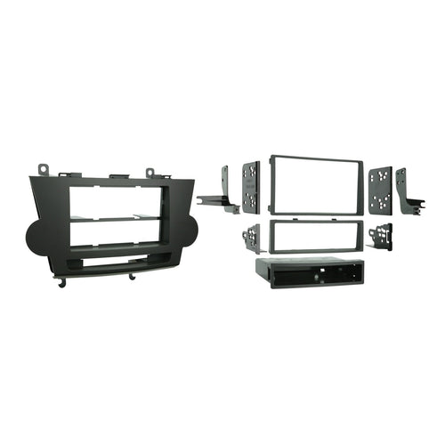 Metra Single/Double DIN 99-8222BR Installation Kit for 2008-2009 Toyota Highlander Vehicles, Brown