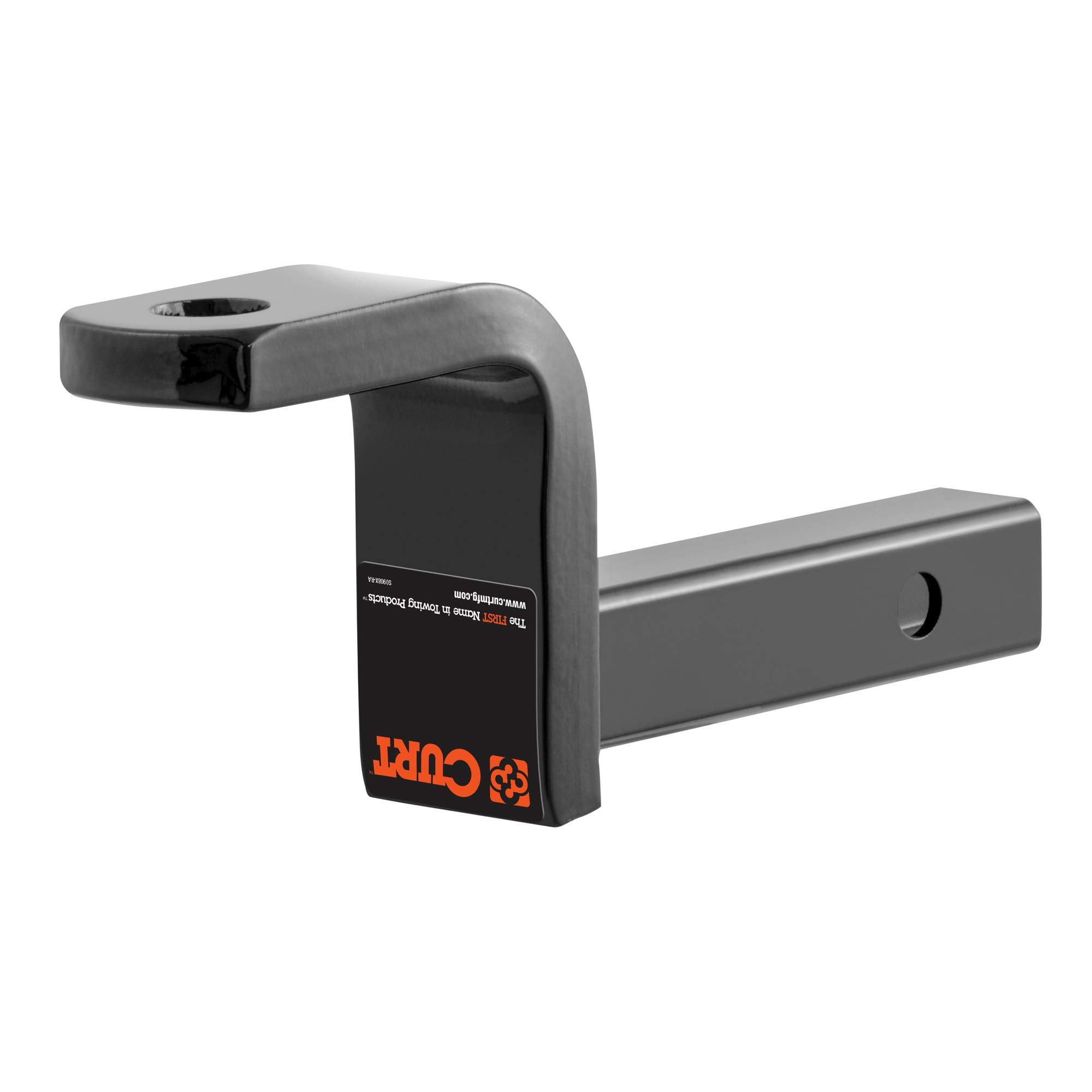 CURT 45022 Trailer Hitch Ball Mount Class 1, Fits 1-1/4-Inch Receiver, 2,000 lbs, 3/4-Inch Hole, 3-1/4-Inch Drop, 2-5/8-Inch Rise, Gloss Black Powder Coat
