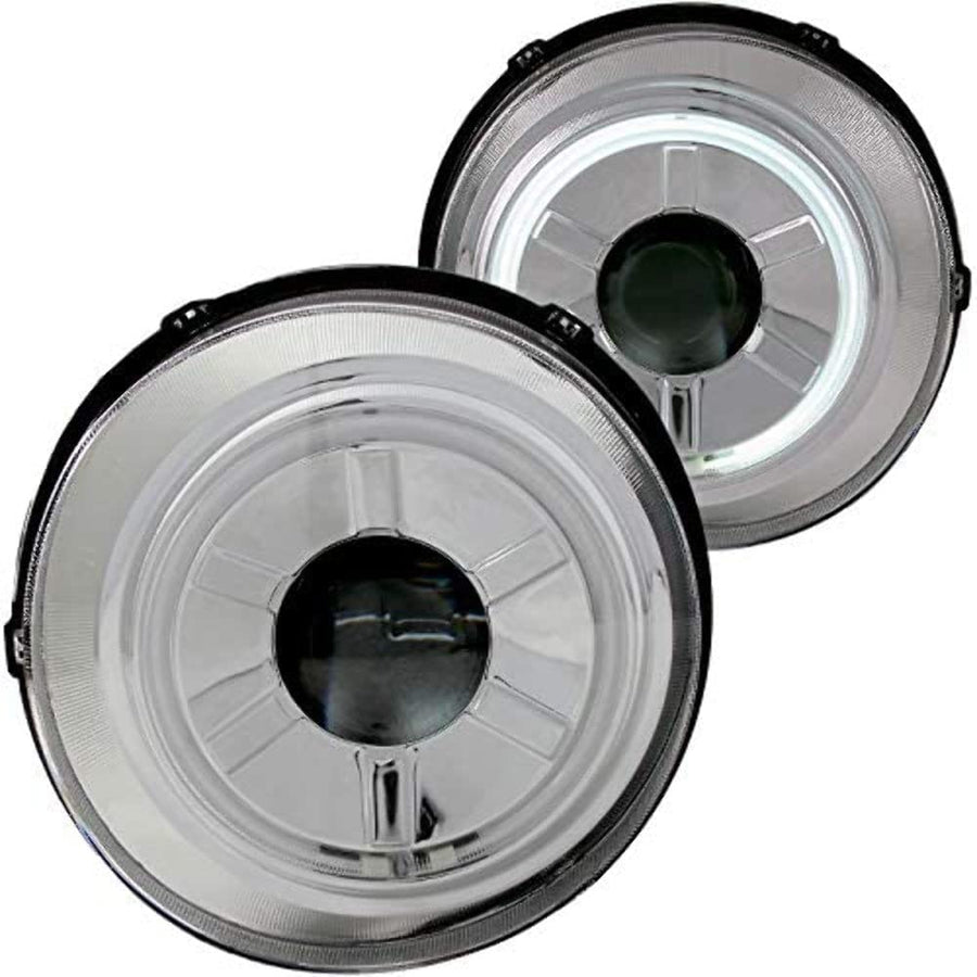 Projector Headlight Set ANZO USA w/CCFL Halo-Chrome 111115