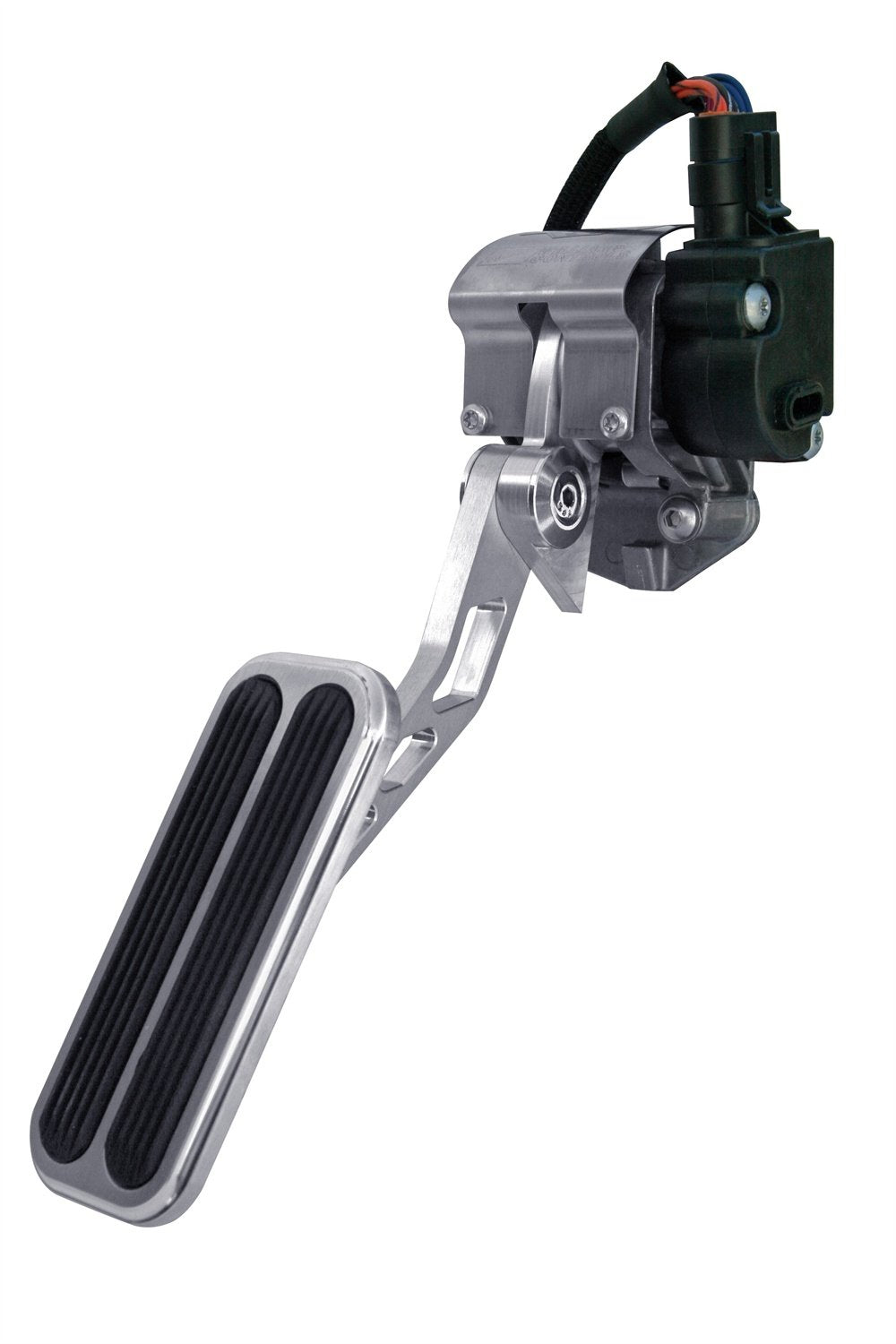 Black Oval Spring Loaded Lokar XDBW-6104 Throttle Pedal Arm with Rubber Drive-By-Wire