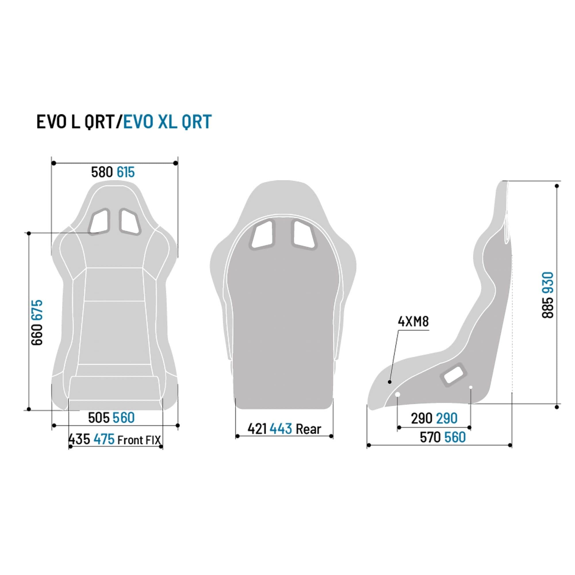 BLACK SPARCO EVO QRT SEAT