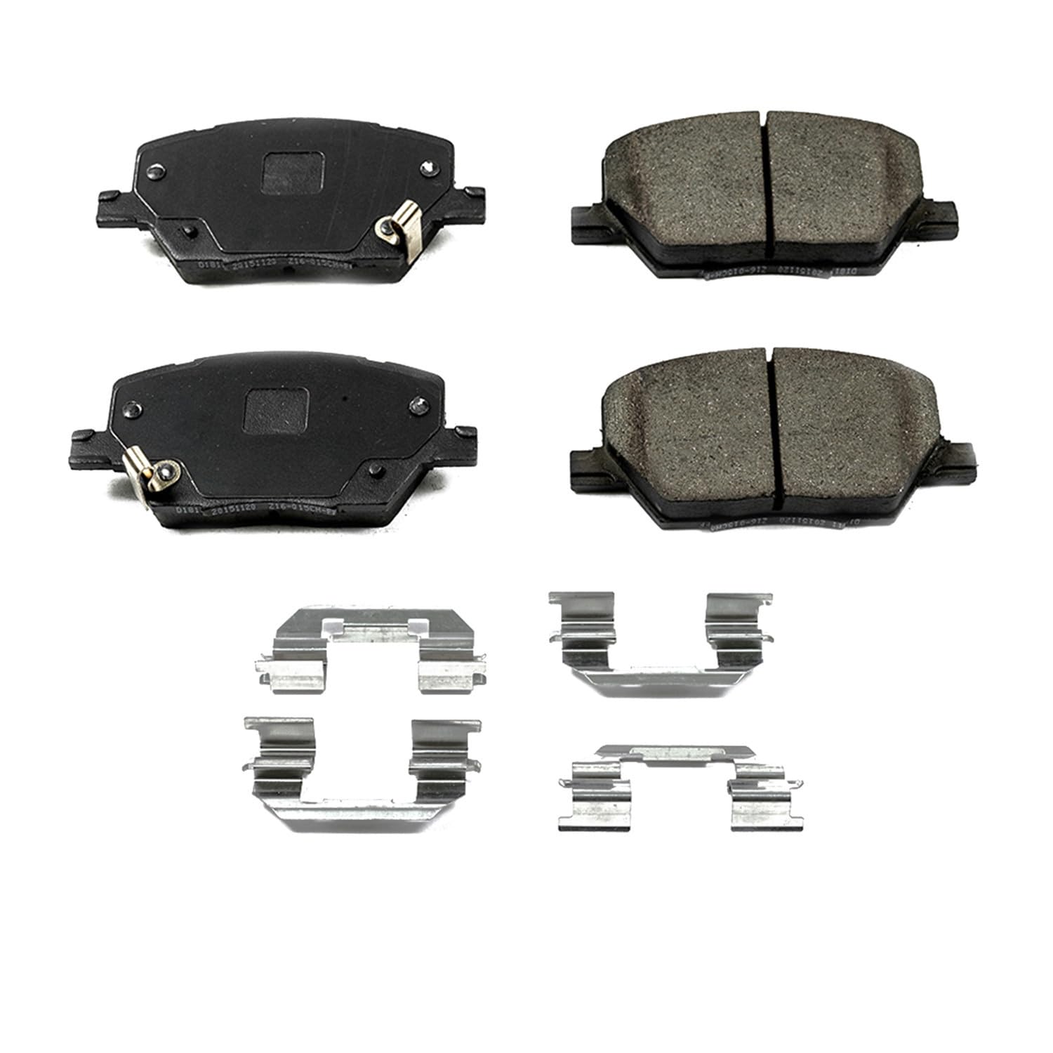 Power Stop Front Brake Kit For 2023-25 Dodge Hornet |Fiat 500X 2016-20 |Jeep Compass 2017-20 |Compass 2025 |Renegade 2015-20 - Ceramic Brake Pads With Installation Hardware, 17-1811