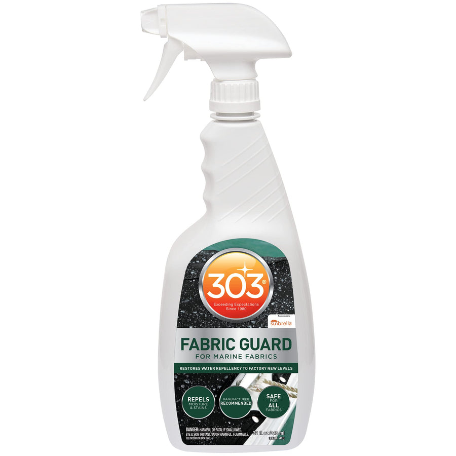 303 Marine Fabric Guard - Restores Repellency Water and Stain To Factory New Levels, Simple and Easy To Use, Manufacturer Recommended, Safe For All Fabrics, 32oz (30604CSR)