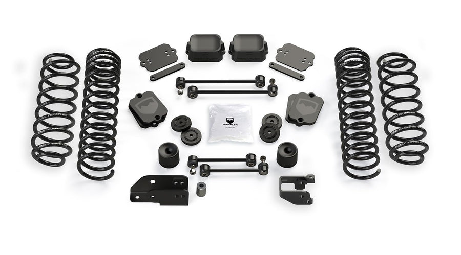 4dr TeraFlex 1356040 JL 4XE 3.5” Coil Spring Base Lift Kit – No Shocks