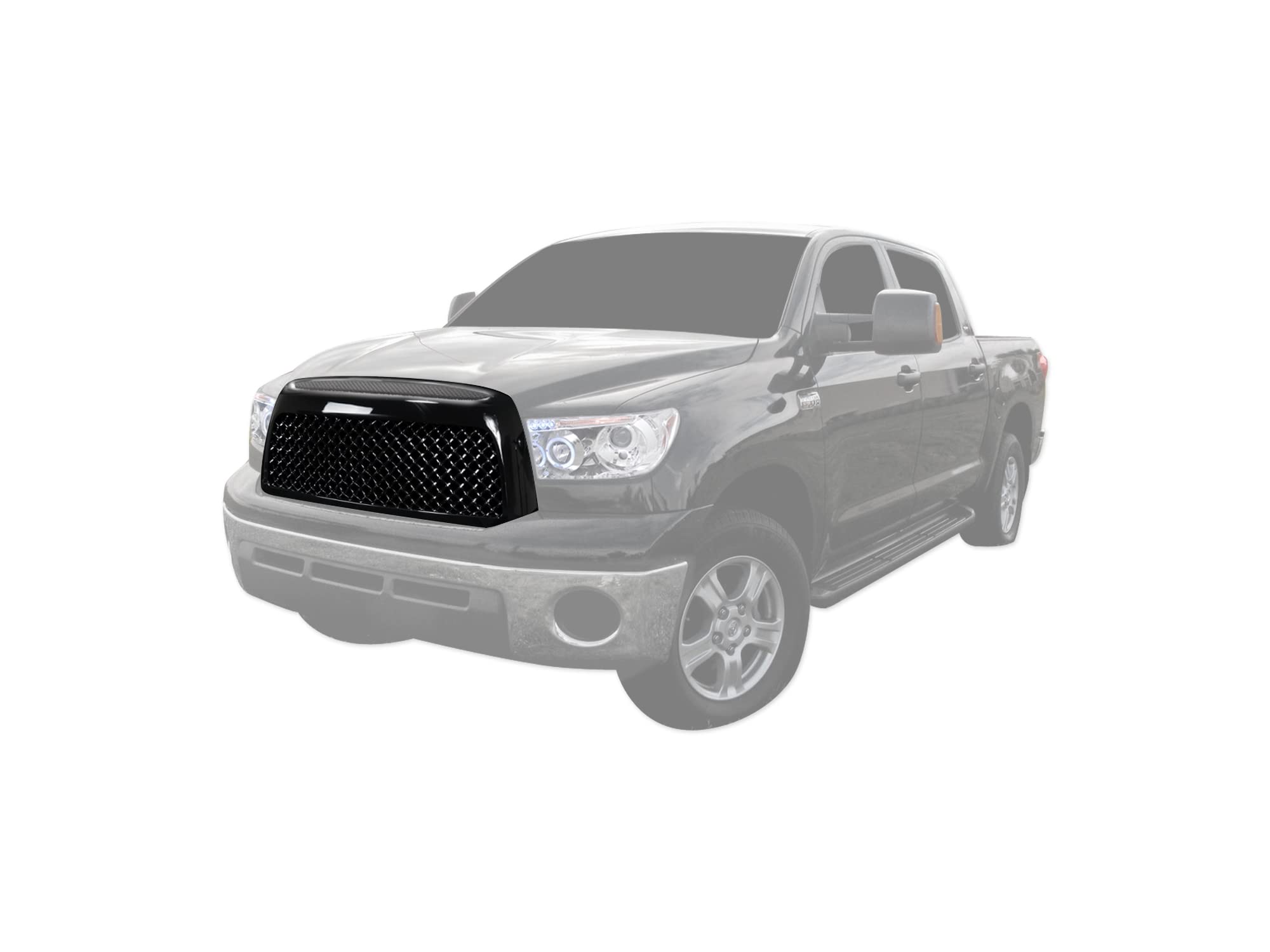 7150317 Armordillo USA Mesh Front Hood Bumper Grille - Gloss Black Fits 2007-2009 Toyota Tundra