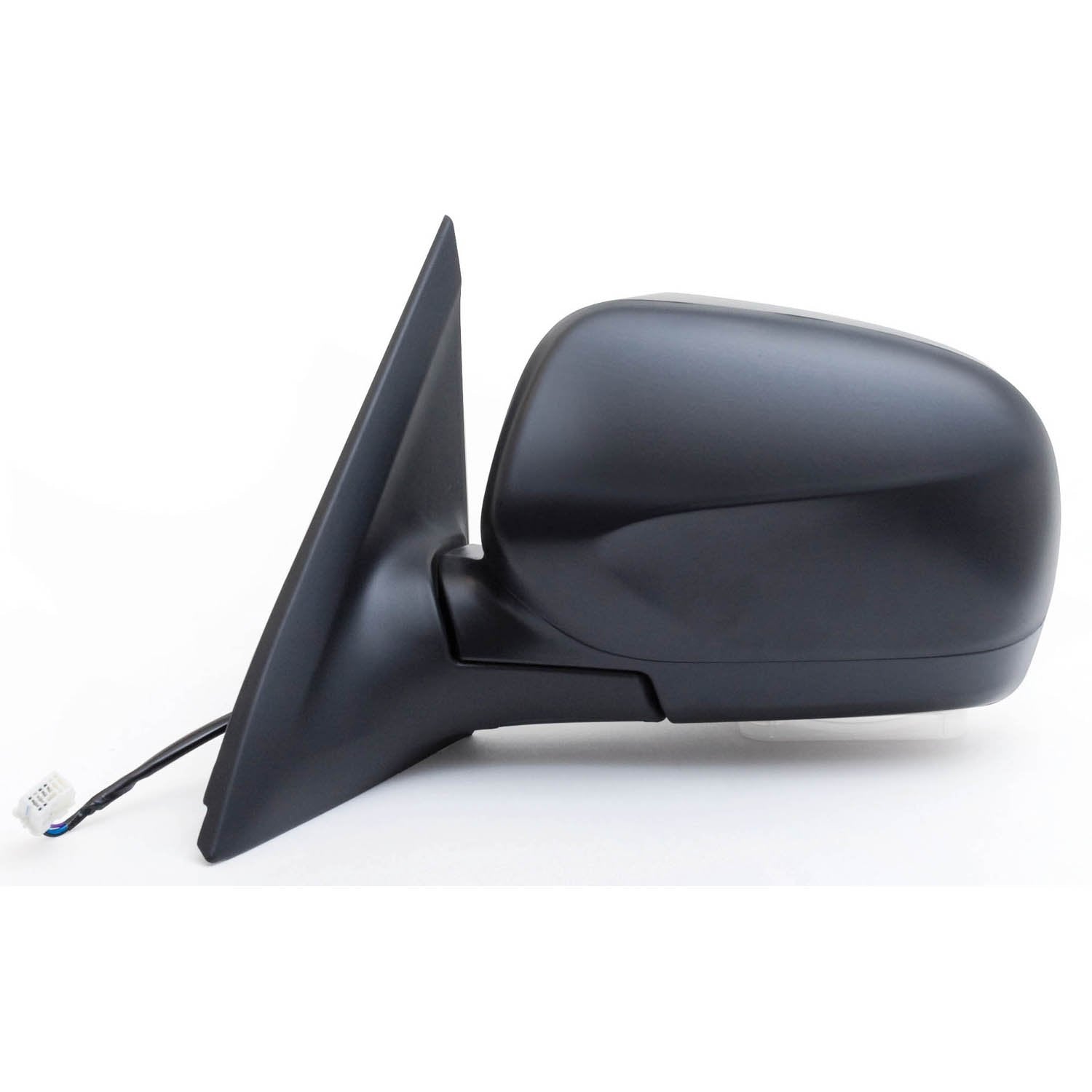 Mirror Driver Side for Subaru Forester, Black, PTM Cover, Foldaway, Power