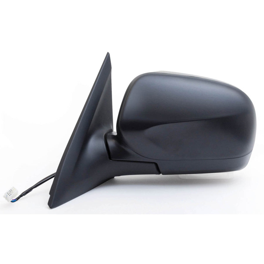 Mirror Driver Side for Subaru Forester, Black, PTM Cover, Foldaway, Power