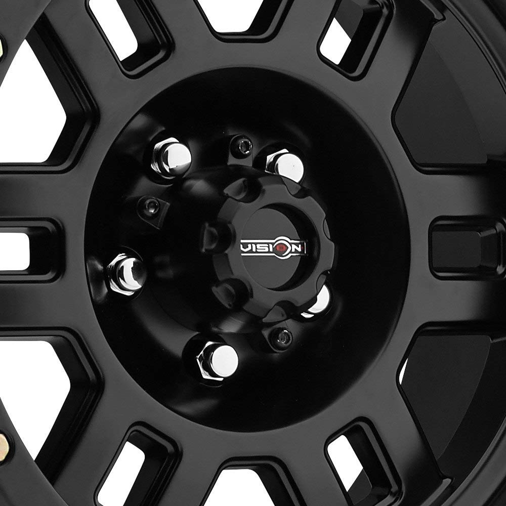 15x8 Vision Manx 398 5x5.5" -19mm Matte Black Wheel Rim 15" Inch