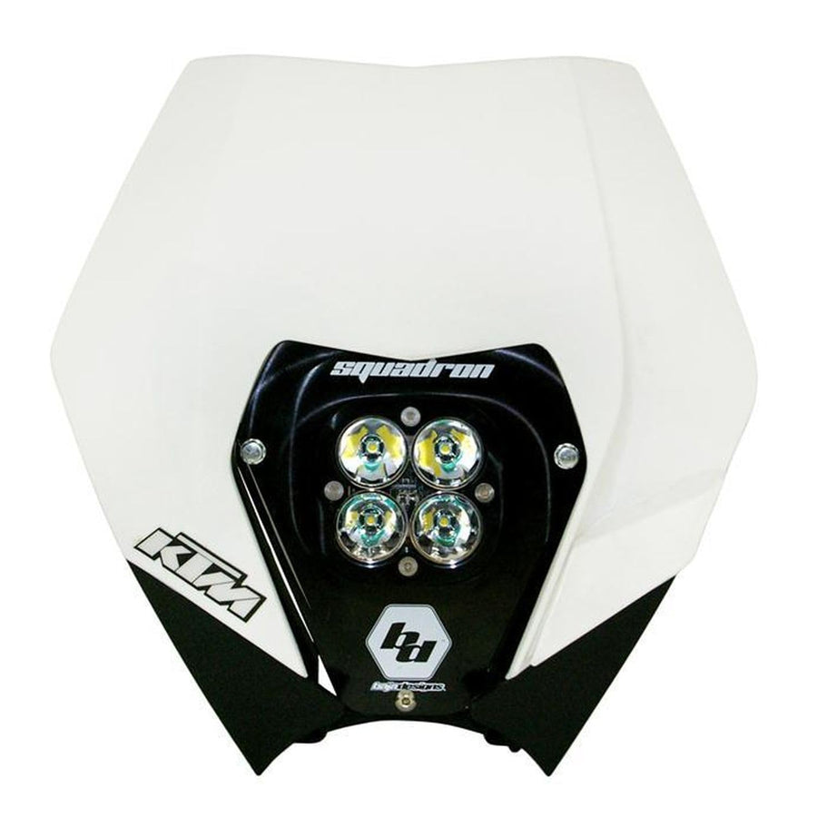 Baja Designs LED Headlight Kit Squadron Sport (D/C) with Shell for KTM Motorcycle (Driving/Combo; Clear)