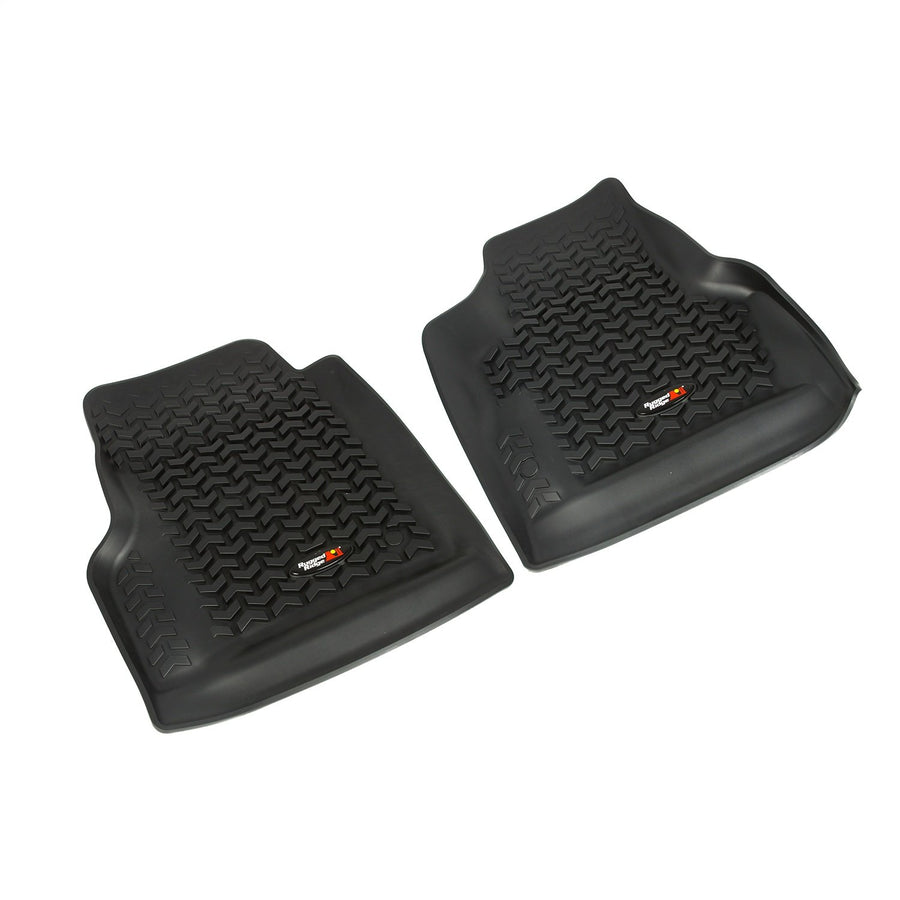 Front Floor Liners Rugged Ridge for Jeep Wrangler TJ/LJ | Black | 12920.11 | Fits 1997-2006 Jeep Wrangler TJ/LJ