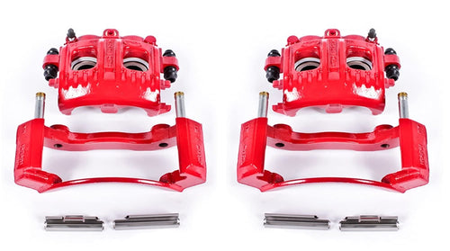 Power Stop S4652 Front Pair of High-Temp Red Powder Coated Calipers For Ford Expedition, Ford F-150, Ford F-150 Heritage, Ford F-250, Ford F-250, Lincoln Navigator [Model Specific]