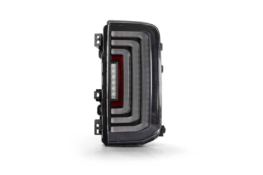 Ford Bronco 2021-2024 Rogue Series Tail Light with Led Sequential - (Glossy Black/Clear) Attica 4x4 CTATT0772-H4-GBC-SQ