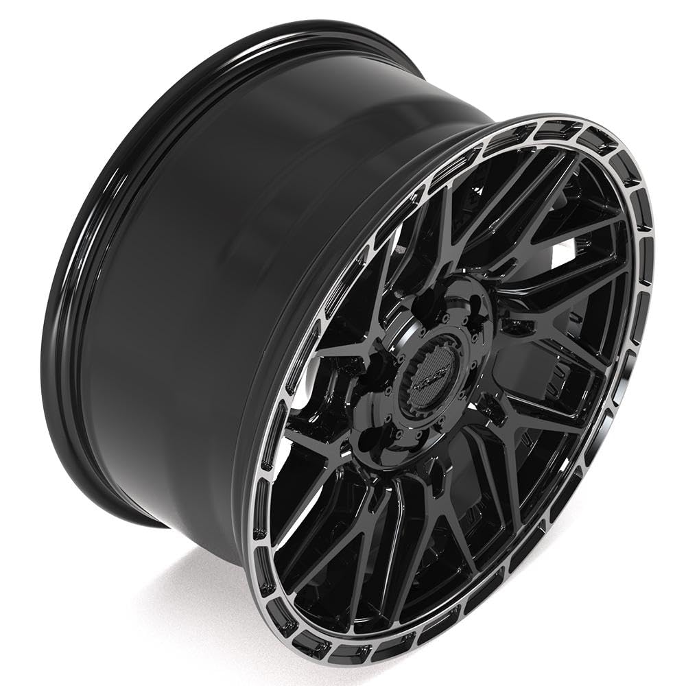 4Play Wheels 4PS28-18090-6D55-18BBT: 18X9 Sport2.0 4Ps28 6X135Mm & 6X5.5" +18Et In Gloss Black W/Brushed Face & Tinted Clear