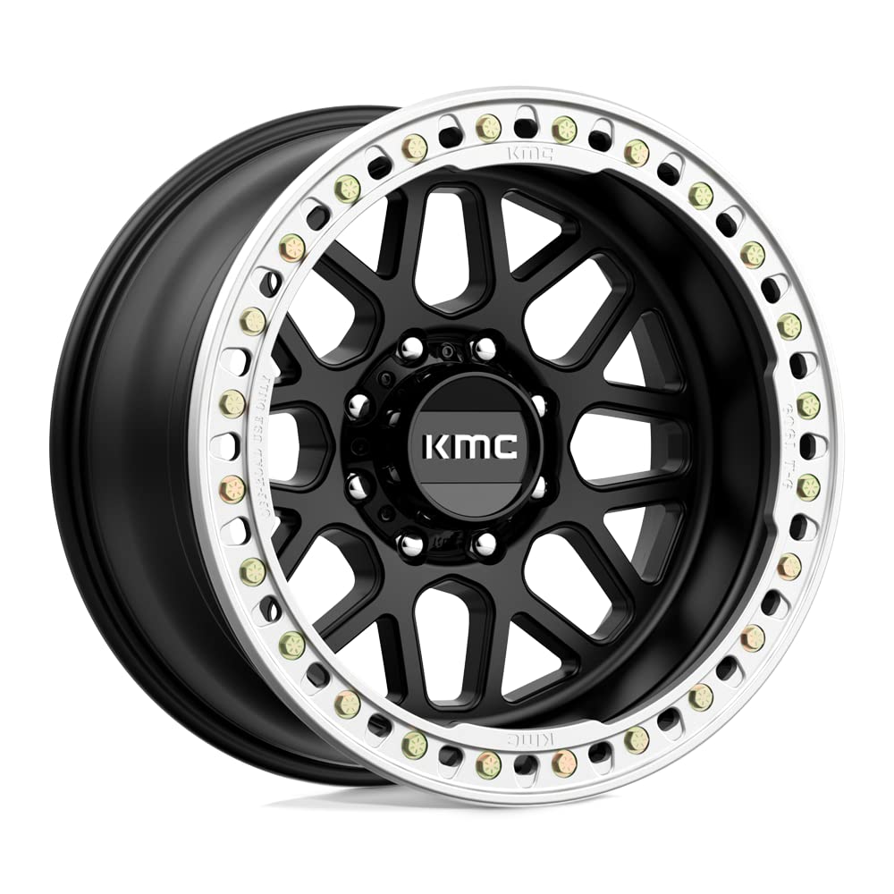 KMC Wheels KM235 Grenade Crawl Beadlock 20X10 KM23521080748N 8X6.5 S-BLK -48MM