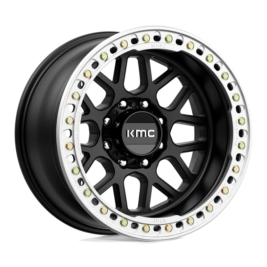 KMC Wheels KM235 Grenade Crawl Beadlock 20X10 KM23521080748N 8X6.5 S-BLK -48MM