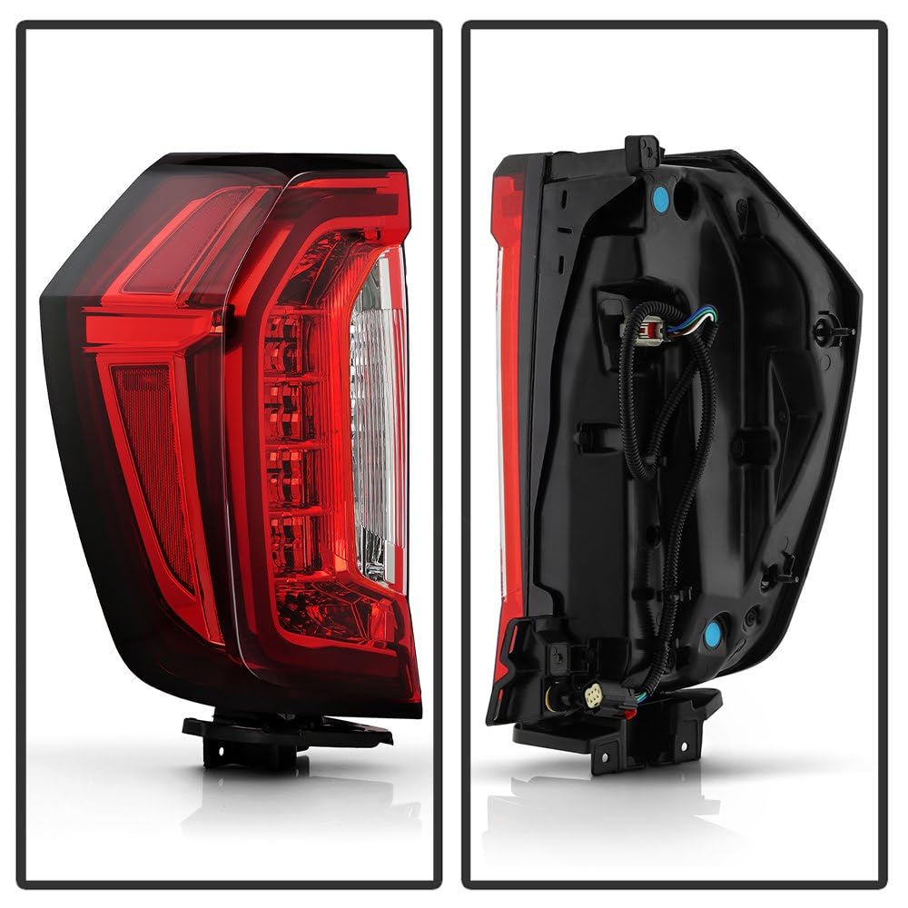 GMC Yukon Spyder (POE) 21-24 Full LED Red/Clear Tail Light - OE Left