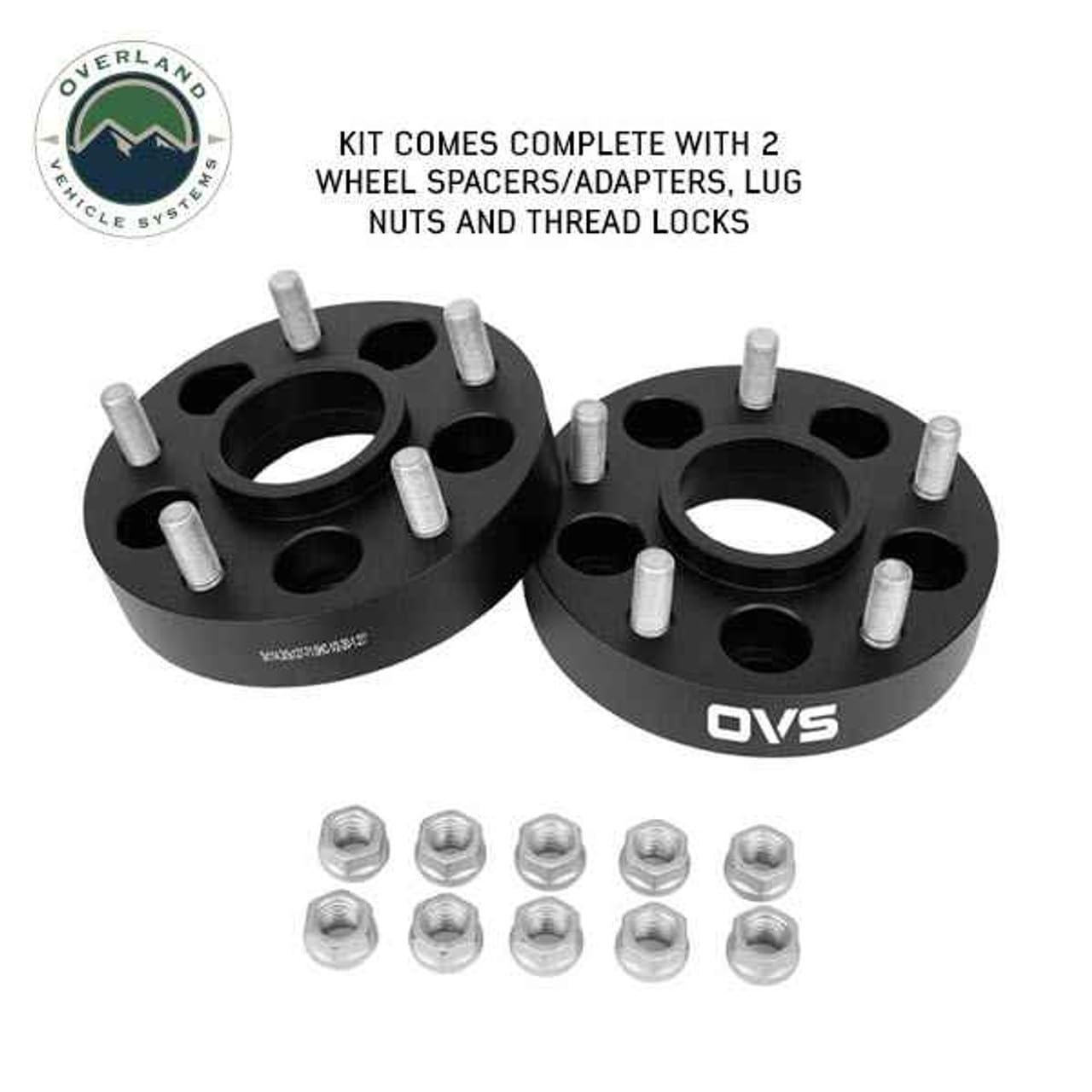 Overland Vehicle Systems - 5x5 1.25" Wheel Spacer/Adaptor (Pair) - 5x4.5 (6x5.5 1.25" Wheel Spacer (Pair))