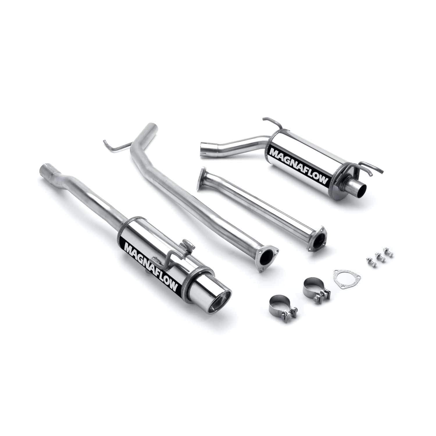 Performance MagnaFlow Exhaust System 16687: Cat-Back, Street Series, Compatible with 2006-2011 Honda Civic
