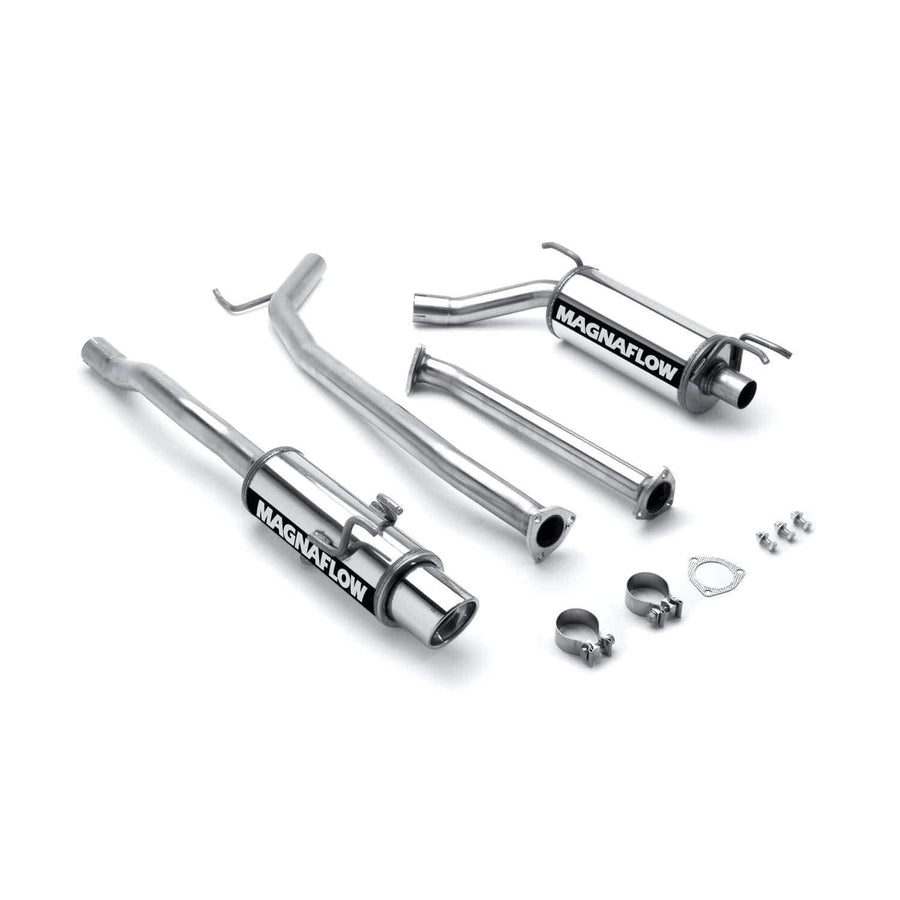 Performance MagnaFlow Exhaust System 16687: Cat-Back, Street Series, Compatible with 2006-2011 Honda Civic