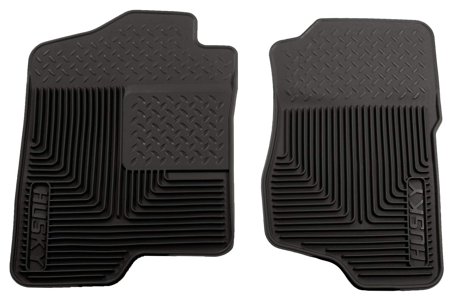 Heavy Duty Husky Liners Front Floor Mats | 2007-2014 Cadillac Escalade, 2007-2013 Avalanche/Silverado 1500, 2007-2014 Silverado 2500/3500, Black | 51181