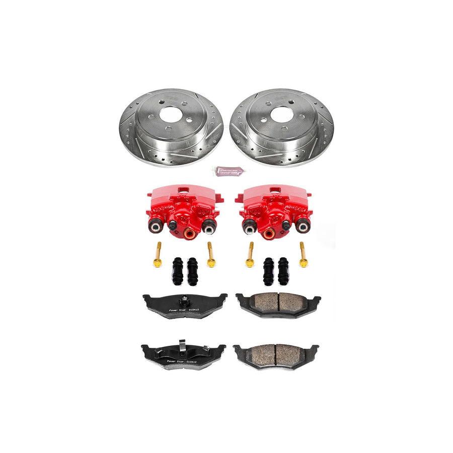 Z23 Evolution Sport Brake Kit Power Stop (KC1709) with Calipers, Rear For Chrysler PT Cruiser 2003-2010, Dodge Neon 2003-2005 [Model Specific]