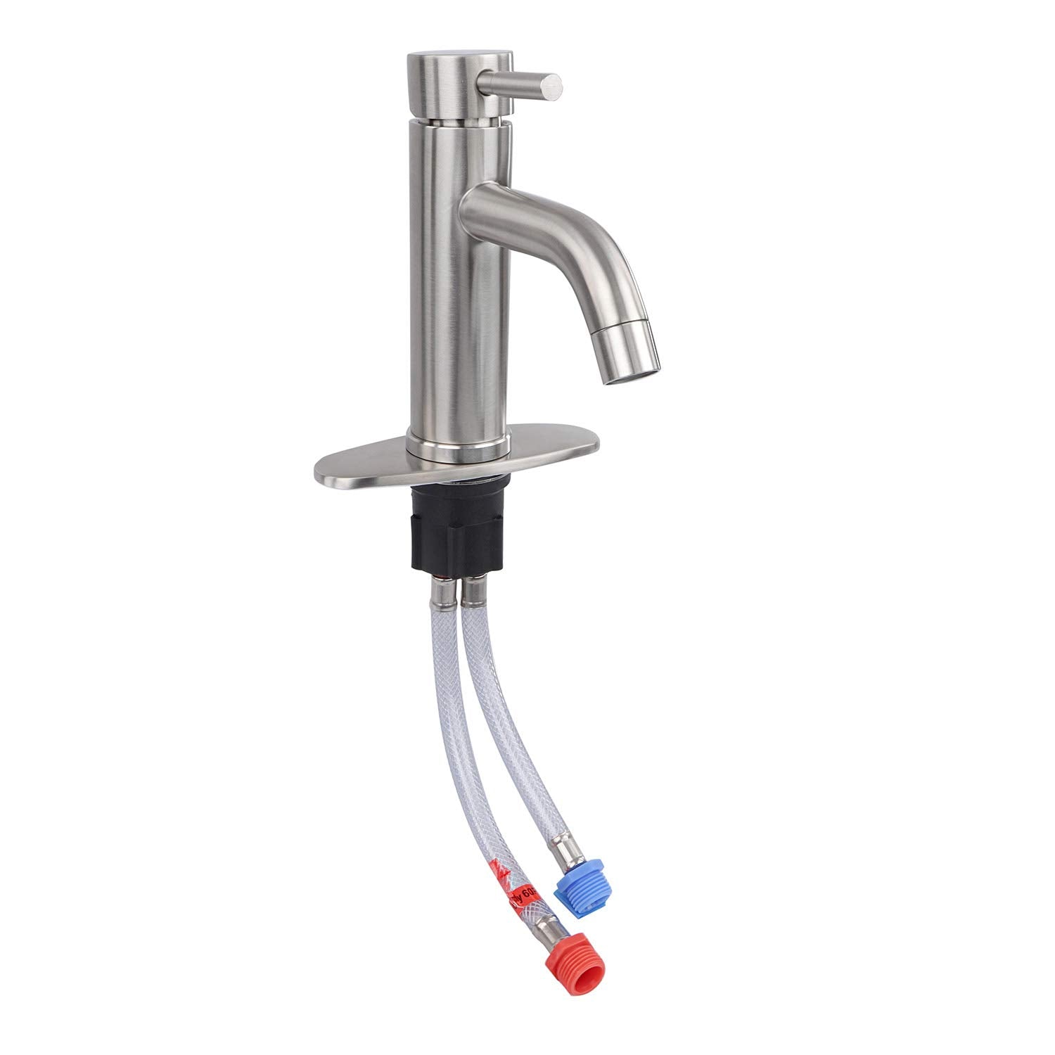 VF77-BN-A Empire Faucets 6-3/4" RV Bathroom Metal Vessel Faucet with Optional Deckplate - Brushed Nickel