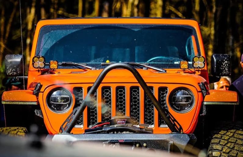 CrawlTek Stinger Front Bumper - Black compatible with 2007-2018 Jeep Wrangler JK