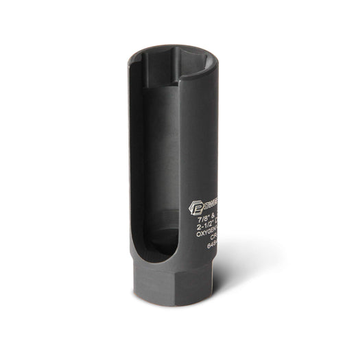 1/2-Inch Drive Powerbuilt x 7/8-Inch (22mm) Oxygen Sensor Socket, 6 Point O2 Sensor Remover Tool with Side Wire Gate, Chrome-Vanadium Steel made - 648442