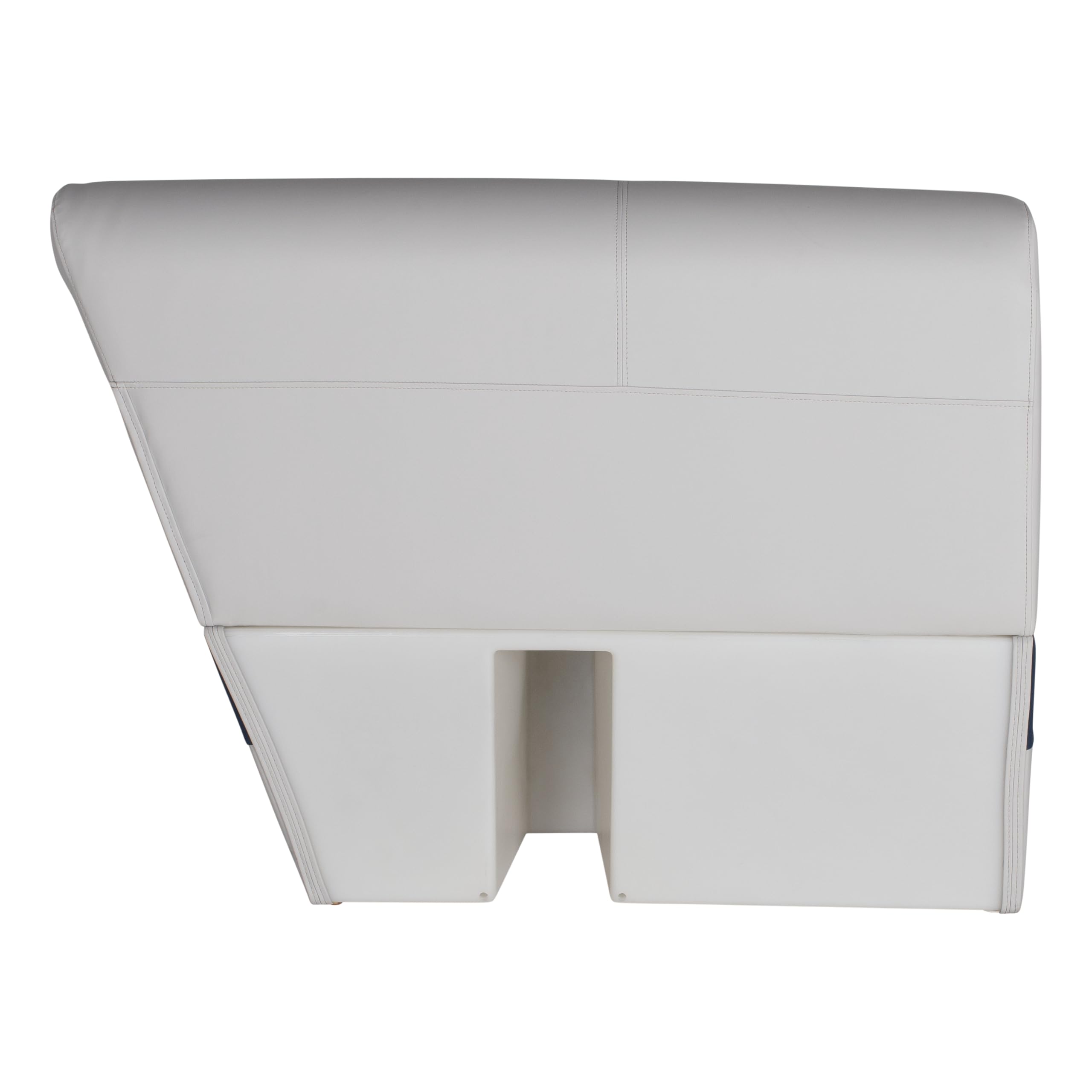 Sunset Collection Lippert 36" Angled Pontoon Bench Seat, Fits Against Helm Station, Contoured Foam Cushioning, Durable Marine-Grade Vinyl, Dry Storage, Poly Frame, 36"L x 28"W x 30"H - 2024021318