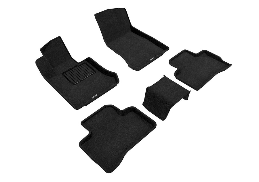 3D MAXpider Elegant Custom Fit Floor Mat (Black) for 2016-2021 Mercedes-Benz GLC-Class (X205) - 1ST Row 2ND Row