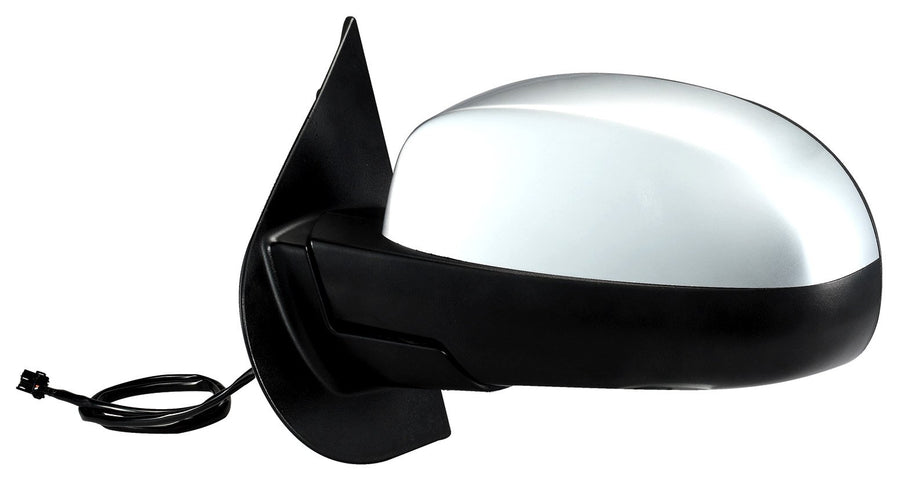 Mirror Driver Side for Avalanche, Silverado/Sierra 1500, Silverado/Sierra 2500 & 3500, Suburban, Tahoe, Yukon, Denali/XL, Silverado/Sierra Hybrid, blk/Chrome, fold, Heated Power