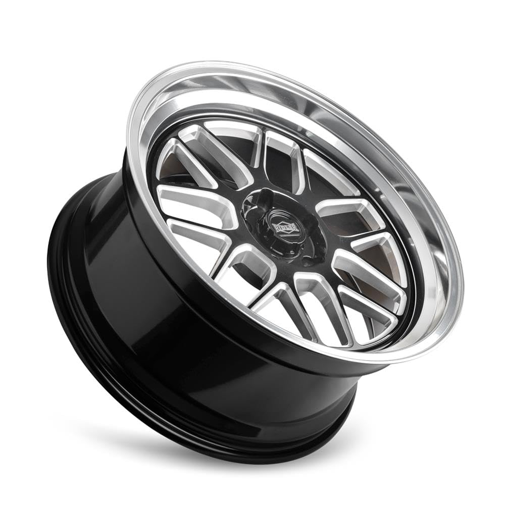 611 RIDLER 611 Gloss Black Milled with Diamond Cut Lip 20X10 5-114.3 0MM 83.82MM