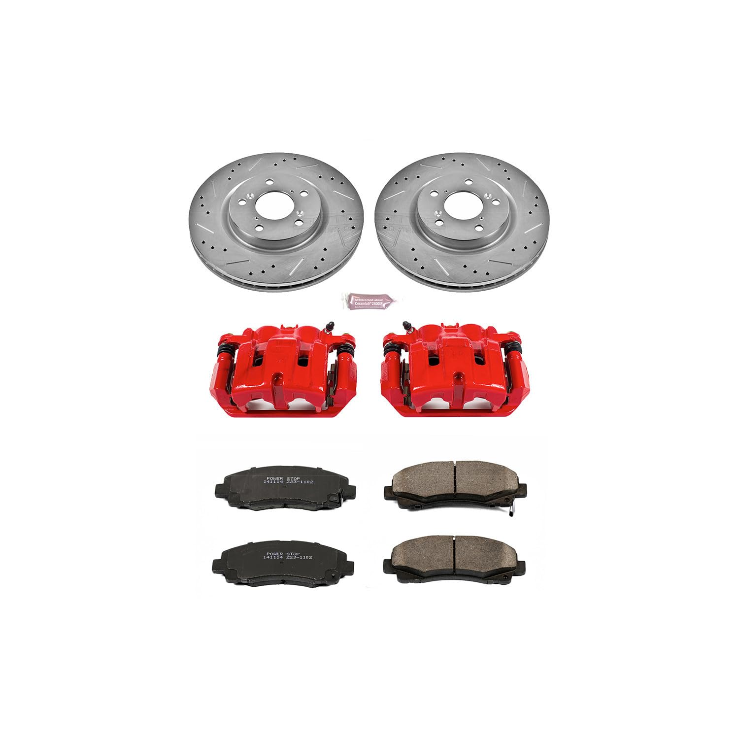 Power Stop Z23 Evolution Sport Brake Kit with Calipers For Nissan TITAN 2011-2015 Nissan Armada 2012-2015 2017-2022 [Vehicle Specific]