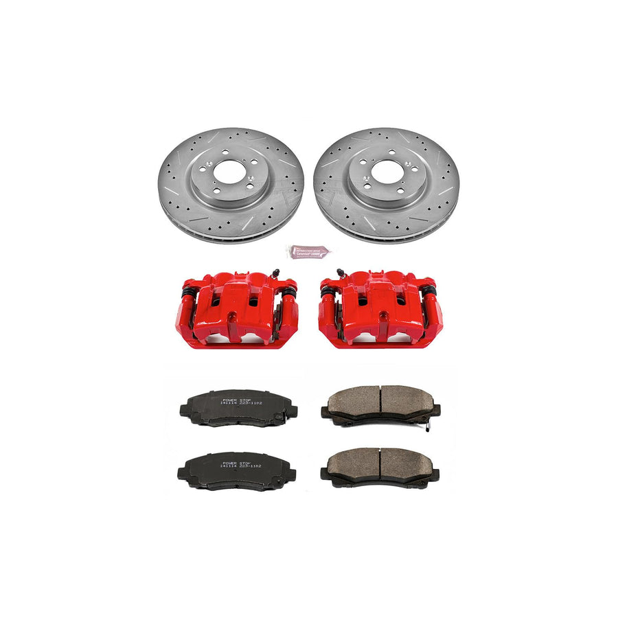 Power Stop Z23 Evolution Sport Brake Kit with Calipers For Nissan TITAN 2011-2015 Nissan Armada 2012-2015 2017-2022 [Vehicle Specific]