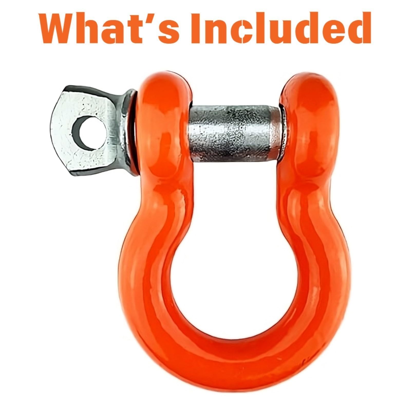 5/8″ Shackle Mile Marker 60-50158 Powder Coated | 3.2 Ton Working Load Limit | Durable Alloy Metal D Ring Hooks | Identical Specifications as Original Equipment | High Strength | Easy Installation