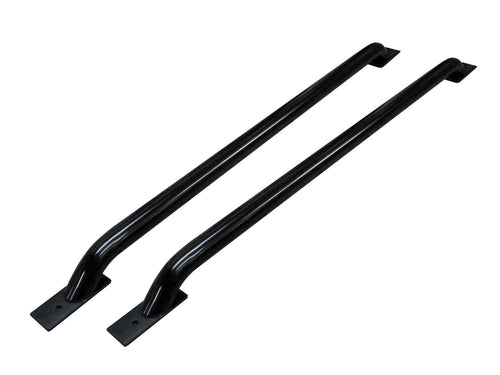 Stake Pocket Bed Rails Go Rhino | Mild Steel, Black | 8416B | Fits 2007 - 2021 Toyota Tundra w/ 5.5' Bed