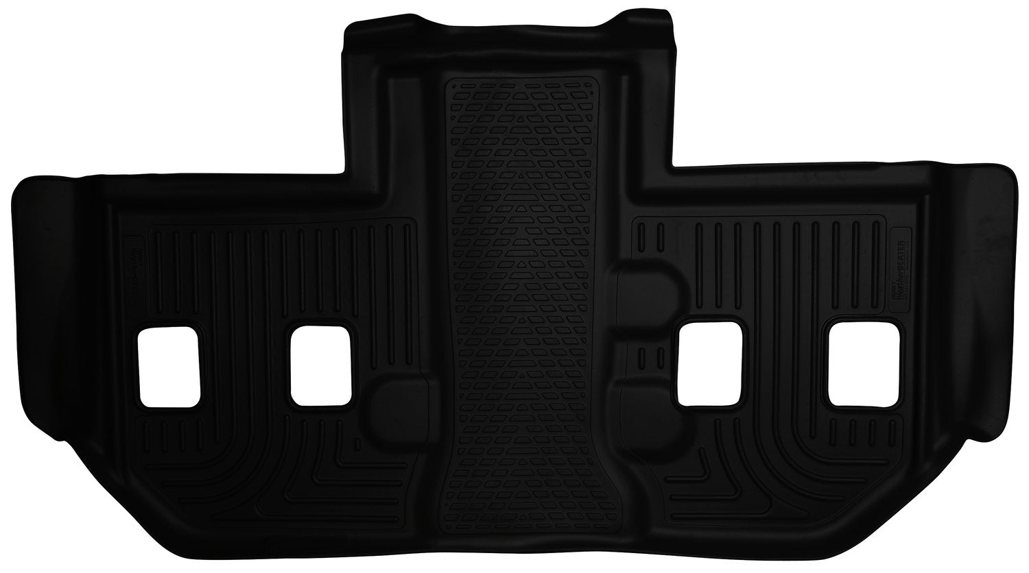 Weatherbeater Husky Liners Floor Mats | Fits 2011-2014 Cadillac Escalade ESV, Chevrolet Suburban, GMC Yukon XL 1500; 2011-2013 Suburban, Yukon XL 2500 w/2nd Row Bucket | 3rd Row, 1-pc Black - 19261