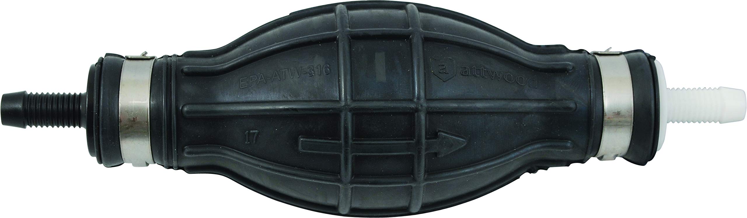 High-Output Attwood 93516LP7 Universal Primer Bulb, EPA and CARB Certified - 5/16-Inch