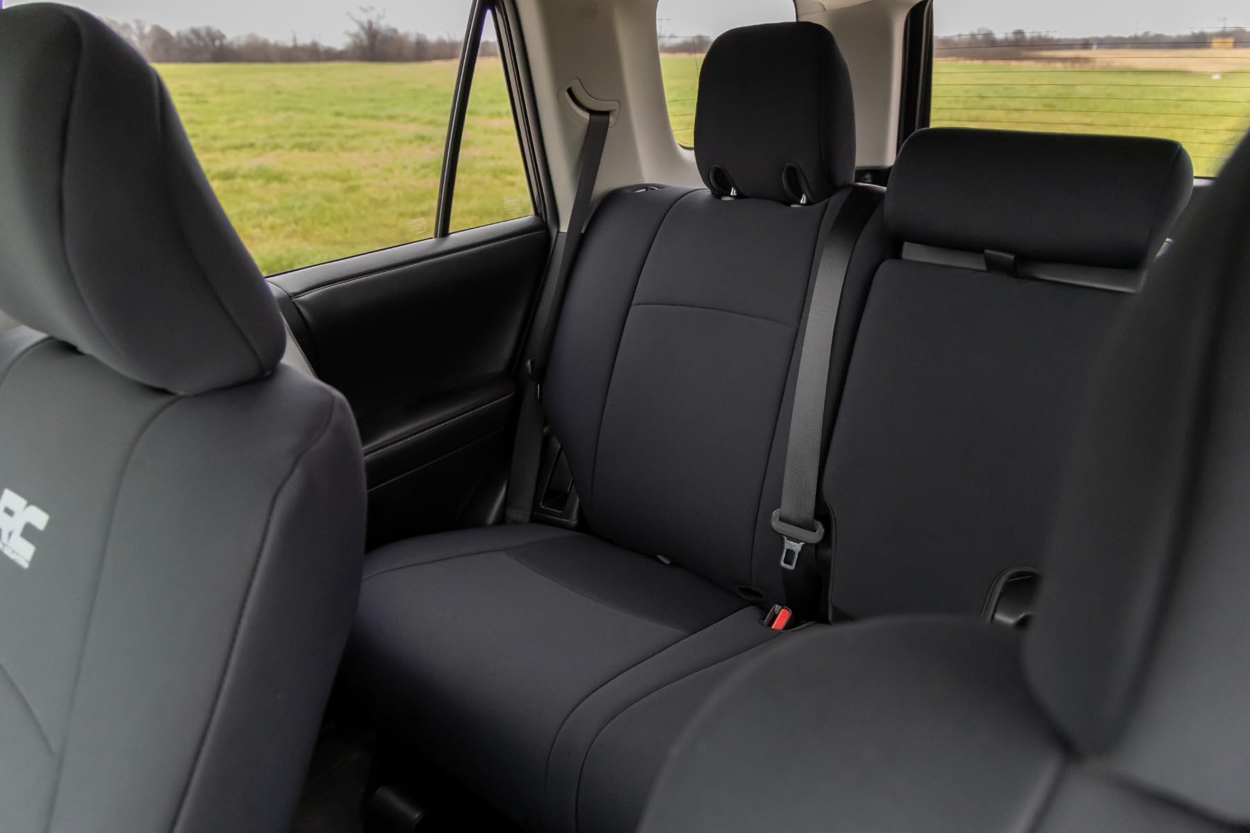 Rough Country Front Seat Covers Neoprene for Toyota 4Runner (2011-2024) - Waterproof & UV Resistant, Foam Padded, Front & Rear Seat Cover Set
