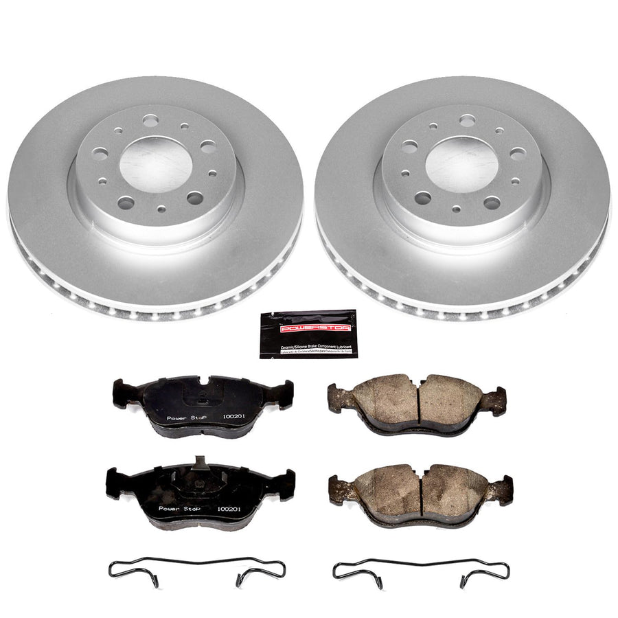 Power Stop Z23 CRK572 Front Evolution Geomet Coated Brake Kit For Volvo 850 1994-1997, Volvo C70 1998-2004, Volvo S70 1998-2000, Volvo V70 1998-2000 [Model Specific]