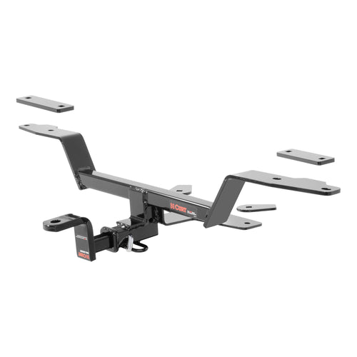CURT Class 1 Trailer Hitch with Ball Mount, 1-1/4-In Receiver, Fits Audi A4, Select Allroad, Quattro, A5, Sportback