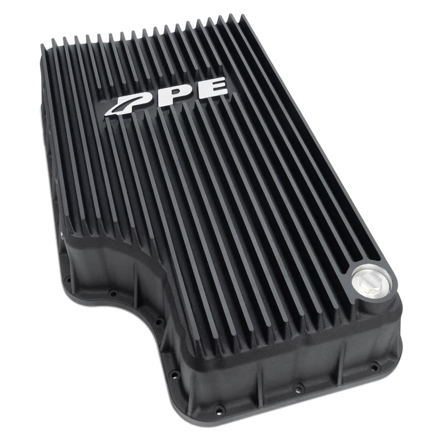 328052020 PPE Heavy Duty Transmission Pan (Black) Compatible with 2011-2019 Ford 6.7L with 6R140 Transmission