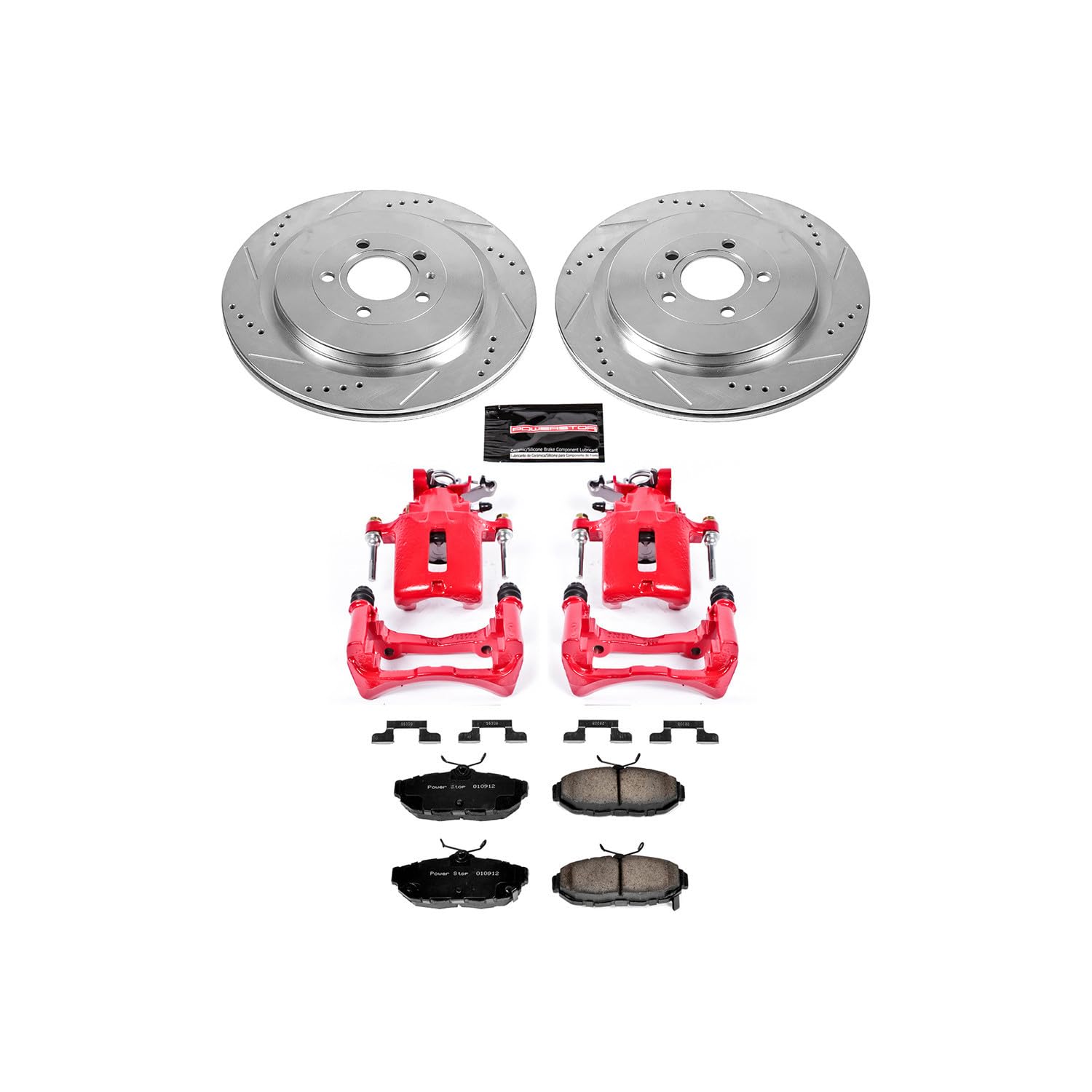 Power Stop Z23 Evolution Sport Performance Brake Kit with Caliper For Ford Mustang 2013-2014 [Model Specific]